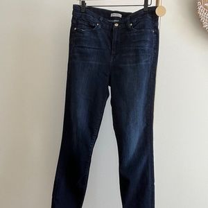 Good American Good Legs High Rise Skinny Jeans Size 32 Dark Wash